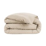 Housse de couette flanelle beige 260x240 cm - beige - terre de nuit