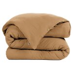 Housse de couette - leffet papillon - gaia - gaze de coton - camel - 140 x 200 cm