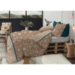 Parure de lit - les ateliers du linge - loni - 100% coton - 220x240 cm - vgtal
