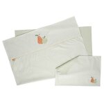 Housse de couette et taie doreiller coton - sauthon - botanica - vert - rectangulaire - enfant