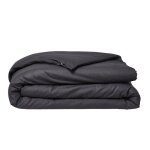 Housse de couette today essential - 220 x 240 cm - 2 personnes - 100% coton uni - fusain