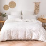 Housse de couette touffete 230x260 cm 2 personnes et 2 x taies doreiller 50x90 cm parure de lit boho ...