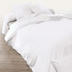 Housse de couette uni 300x300 cm coton alto blanc Housse de couette uni 300x300 cm coton alto blanc
