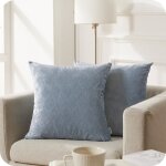 Housse de coussin 30x50cm topfinel velours doux gaufrage ondule decoratifs pour canapes bureau scandinave ...