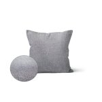 Housse de coussin 40x40 cm bella gris par soleil docre