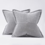 Housse de coussin 40x40 en velours - lot de 2 - pour decoration salon fauteuil de bureau chaise dco ...