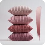 Housse de coussin 40x40cm topfinel - rose - lot de 4 en côtelé velours Housse de coussin 40x40cm topfinel - rose - lot de 4 en côtelé velours