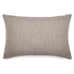 Housse de coussin 50x70 cm collection syracuse tissu oléfine gris lin Housse de coussin 50x70 cm collection syracuse tissu oléfine gris lin