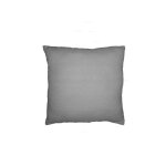 Housse de coussin 60x60 cm adele gris par soleil docre