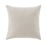 Housse de coussin bouclette ecru 45x45 cm