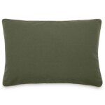 Housse de coussin coton fil teint 40x60 cm hono déco vert kaki Housse de coussin coton fil teint 40x60 cm hono déco vert kaki