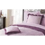 Housse de coussin - emma - 60x60 cm - violine / prune - microfibre - finition noeud Housse de coussin - emma - 60x60 cm - violine / prune - microfibre - finition noeud