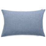 Housses de coussin ext�rieur 50x70 cm galia � zip �tanche bleu topaze