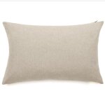 Housses de coussin extrieur 50x70 cm galia  zip tanche beige sable