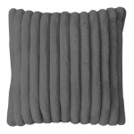 Housse de coussin flanelle 60x60 cm himalaya gris par soleil docre