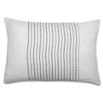 Housse de coussin mousseline de coton 50x70 cm imani blanc neige