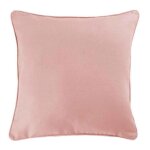 Housse de coussin panama 40x40cm rose poudr�