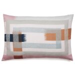 Housse de coussin pur coton 40x60 cm cm collection athos rose