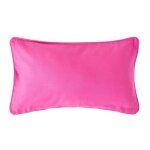 Housse de coussin uni fuchsia 30 x 50 cm