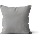 Housse de coussin unie 60x60 cm alix gris par soleil docre