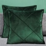 Housse de coussin en velours doux de qualit suprieure pour canap 50x50 cmlot de 2