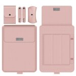 Housse en cuir pu rose 13 - 14 pouces pour macbook air 13 inch pour macbook pro 13 inch