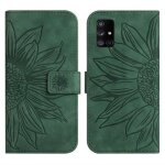 Housse en cuir premium pour samsung galaxy a51 5g - rasena - tournesol vert - coque souple - fermeture ...