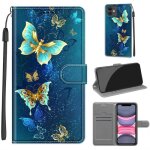 Housse �tui pour apple iphone 11 beau pu cuir et tpu doux belle motif portefeuille magn�tique support ...