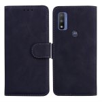 Housse tui pour motorola moto e20 e30 e40 pu cuir et silicone souple toucher confortable portefeuille ...