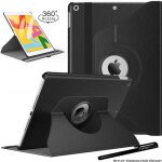 Housse etui noir pour apple ipad 10. 2 2020 coque avec support rotatif 360 avec stylet toproduits