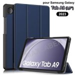 Coque pour samsung galaxy tab a9 (87) avec film verre tremp housse pour galaxy tab a9 cuir pu rotation ...