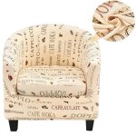 Housse fauteuil cabrioletvipith 2 pi�ces housse de fauteuil tullsta cocktail extensible housse tub chair ...