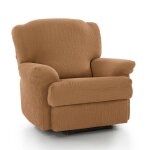 Housse de fauteuil relax protectrice int�grale bi extensible ocre
