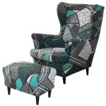 Housse de fauteuil uszak et repose - pieds lastique ensemble de housses de chaise modle 5