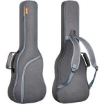 Housse de guitare lectrique - zgeer - gris - dimensions 106x39x7 cm - rembourre - poche avant