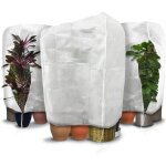 Vounot® lot de 3 housse hivernage plante avec cordon et zipper polypropylème 80g / m² 200x240cm blanc ... Vounot® lot de 3 housse hivernage plante avec cordon et zipper polypropylème 80g / m² 200x240cm blanc ...