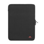 Housse pour macbook air / pro 13 pouces - rivacase - verticale - noprne - ultralgre - noir