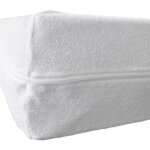 Housse de matelas elastic anti - acariens en coton / polyester 140x190 - toison dor