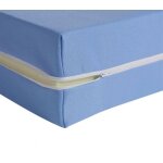 Housse r�nove matelas coloris bleu 13 cm 180gr / m� 90x190 - terre de nuit