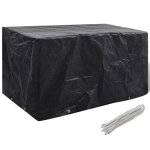 Housse de mobilier de jardin - vidaxl - 180x70x90 cm - noir - rsistant  leau et aux uv