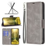 Housse motorola moto g53 5g gris tui de tlphone daffaires haut de gamme avec support protection