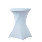 Housse nappe blanche werka pro pour table mange debout ronde ø80cm Housse nappe blanche werka pro pour table mange debout ronde ø80cm