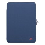 Housse pour pc 15 pouces - rivacase - macbook 16 pouces - noprne - verticale - bleu fonc