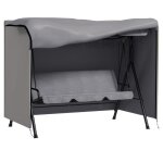 Housse de protection balancelle de jardin 3 places outsunny bche tanche polyester plastique haute densit ...