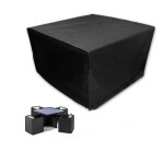 Housse de protection large pour salon de jardin carr� 213x132x74cm