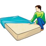 Housse de protection pour matelas mottez