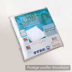Housse de protection oreiller 60x60 cm antonin molleton traité anti - acariens Housse de protection oreiller 60x60 cm antonin molleton traité anti - acariens
