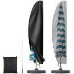 Housse de protection pour parasol d�port� gotoseeu - 280 x 30 / 81 / 45cm - �tanche anti - uv avec tige ...