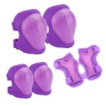 Housse de protection de rouleau avec casque vlo enfant skatebike rglable garon fille 6pcs set - l