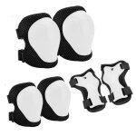 Housse de protection de rouleau avec casque vlo enfant skatebike rglable garon fille 6pcs set - l